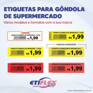 Etiquetas para Gôndolas de Supermercado